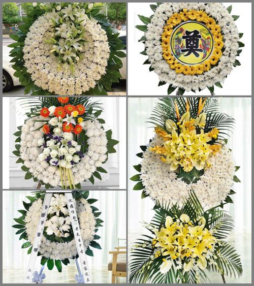 四川成都都江堰市玉堂镇南华村花圈速递